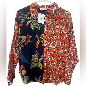 Bucketlist Multicolored Top - Size Small, NWT!